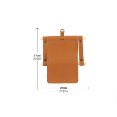 PU Leather Hanging Tissue Box Waterproof Roll Paper Bag for Outdoor Picnic