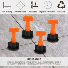 126pcs Tile Leveling System Replaceable Needle Pin Wall Floor Tile Leveler