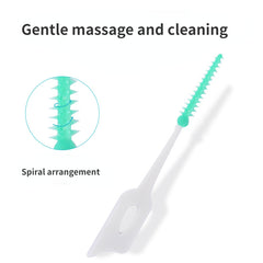 200pcs Soft Adhesive Tooth Gap Brush Gingival Massage Brush