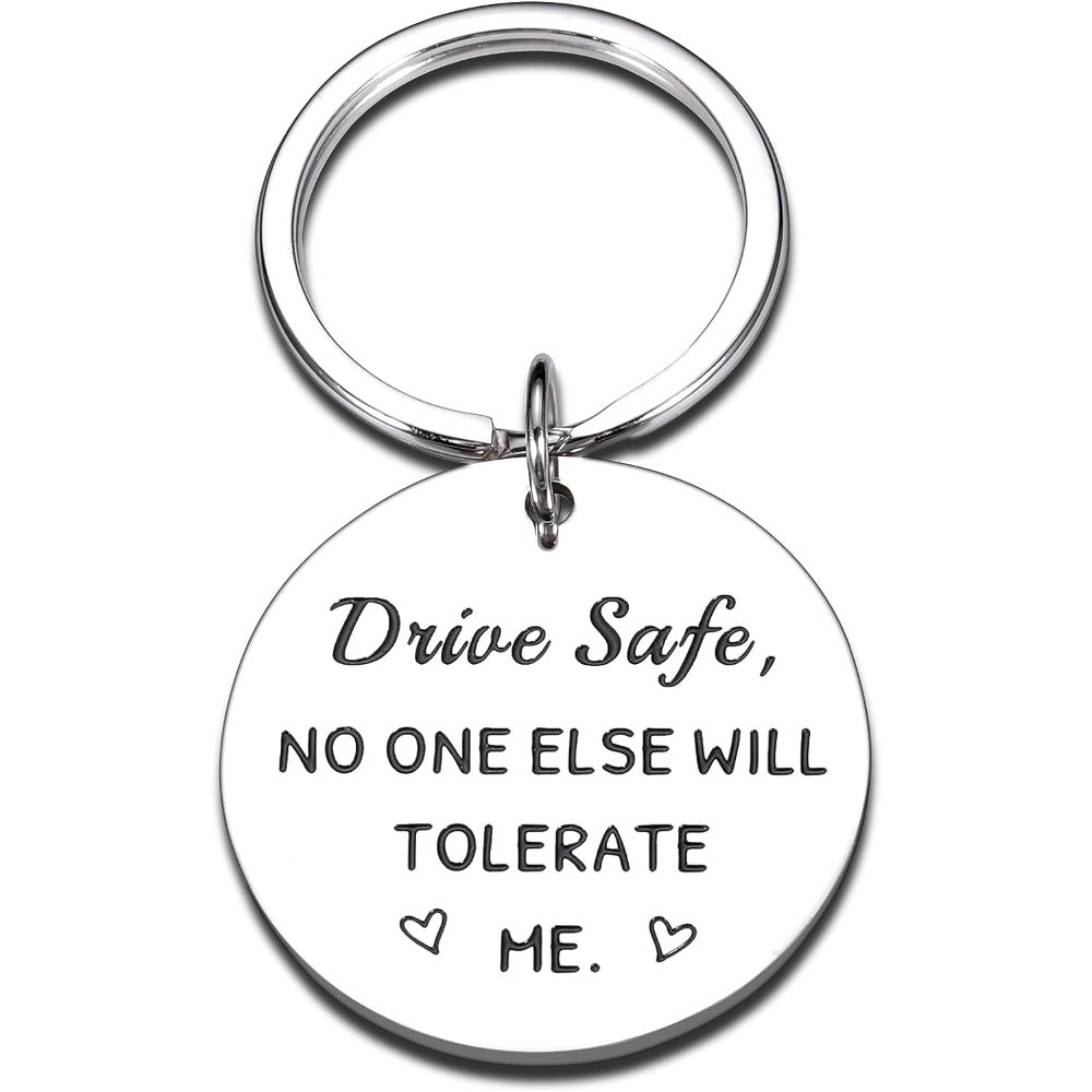 Personalized Round Keychain - Boyfriend Birthday Gift