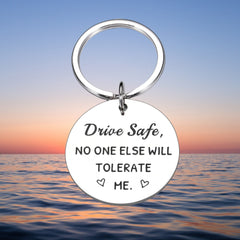 Personalized Round Keychain - Boyfriend Birthday Gift