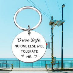 Personalized Round Keychain - Boyfriend Birthday Gift