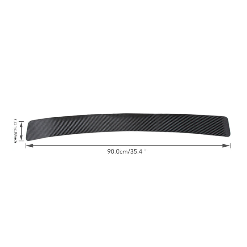 1pc 90 7 RV Rear Bumper Protection Carbon Fiber Sticker