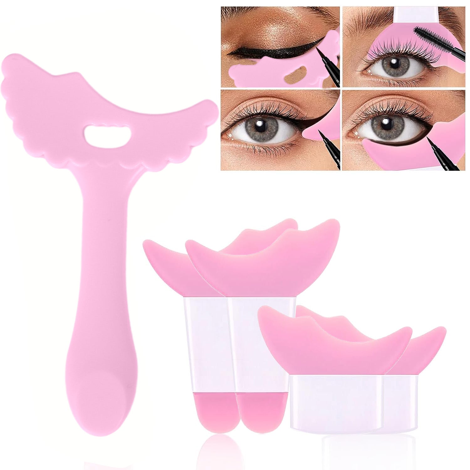 5pcs Winged Eyeliner Stencil Makeup Tool Set