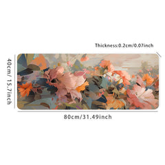 Watercolor Flower Mouse Pad Non-slip Waterproof Office Game Table Mat