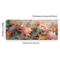 Watercolor Flower Mouse Pad Non-slip Waterproof Office Game Table Mat