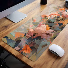Watercolor Flower Mouse Pad Non-slip Waterproof Office Game Table Mat