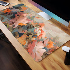 Watercolor Flower Mouse Pad Non-slip Waterproof Office Game Table Mat