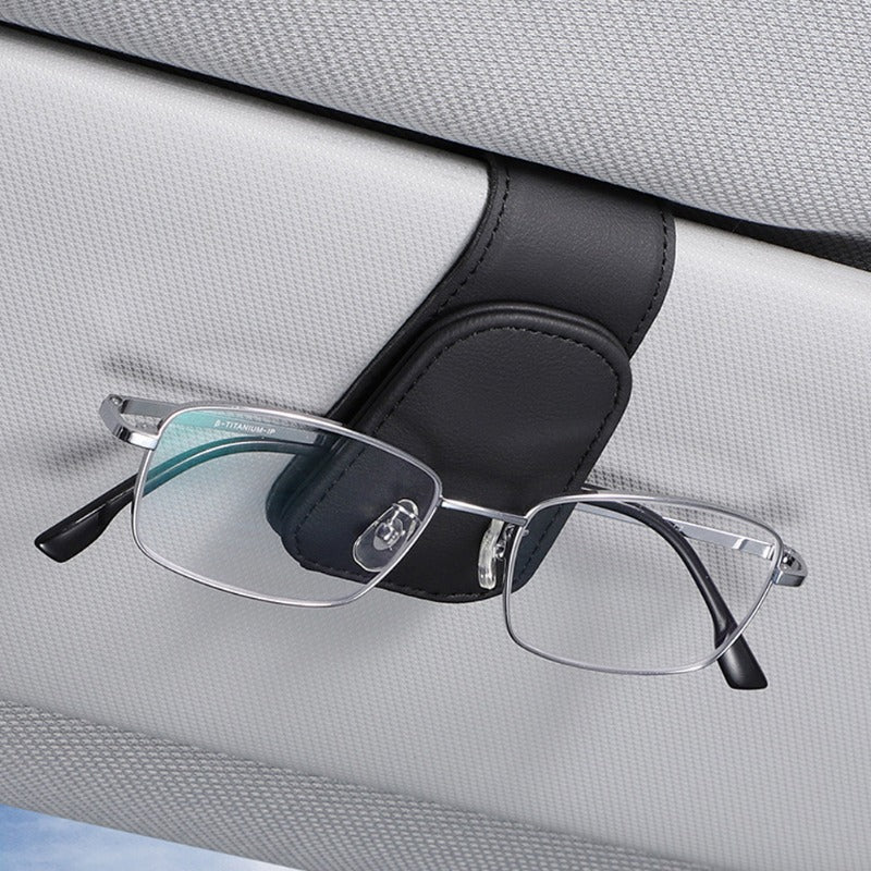 Car Sun Visor Glasses Box Sunglasses Clip Ticket Holder Stand Fastener