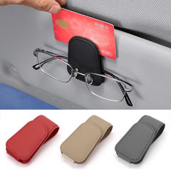 Car Sun Visor Glasses Box Sunglasses Clip Ticket Holder Stand Fastener