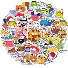 100pcs Animal Punny Teacher Stickers - Funny Incentives & Classroom Supplies