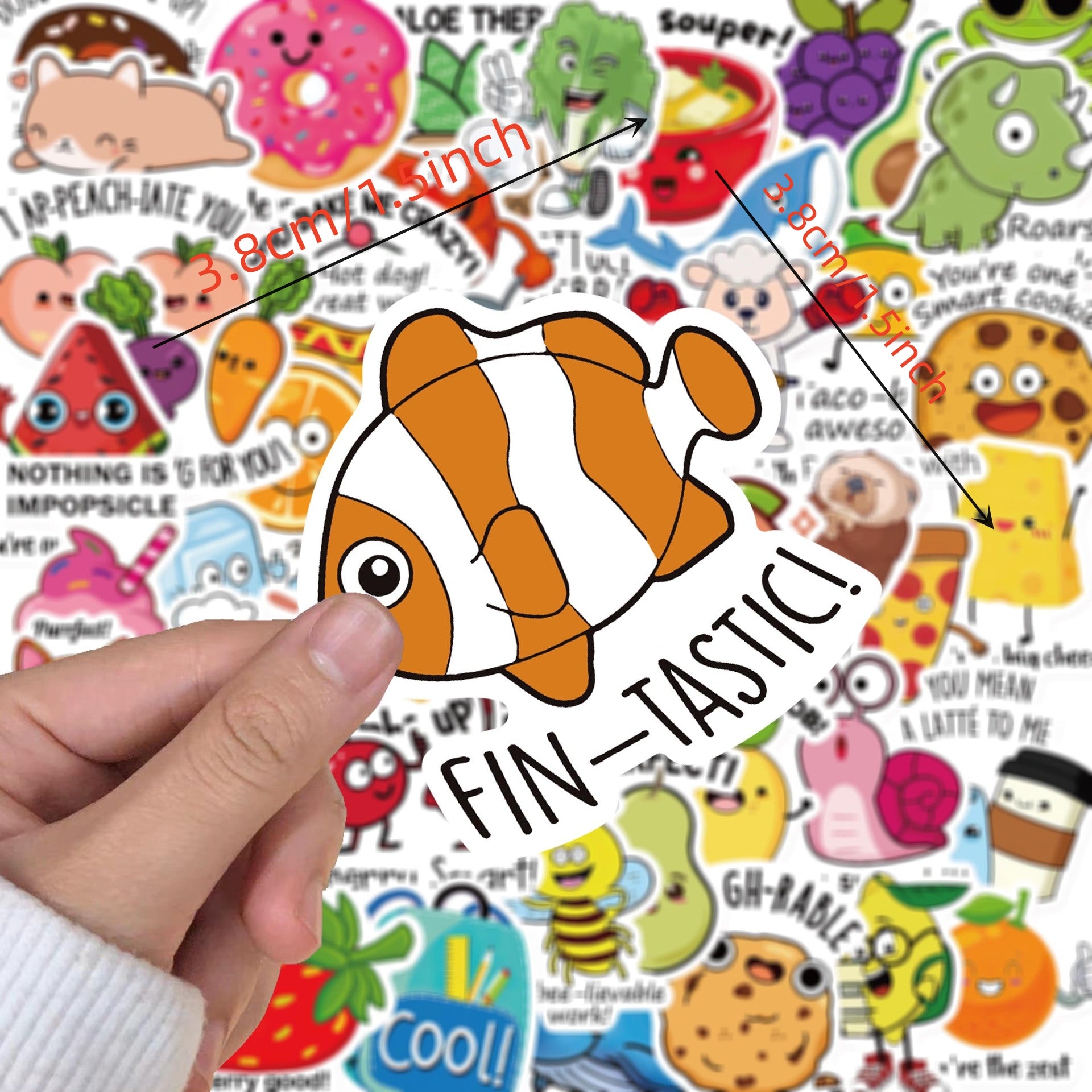 100pcs Animal Punny Teacher Stickers - Funny Incentives & Classroom Supplies