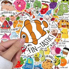 100pcs Animal Punny Teacher Stickers - Funny Incentives & Classroom Supplies