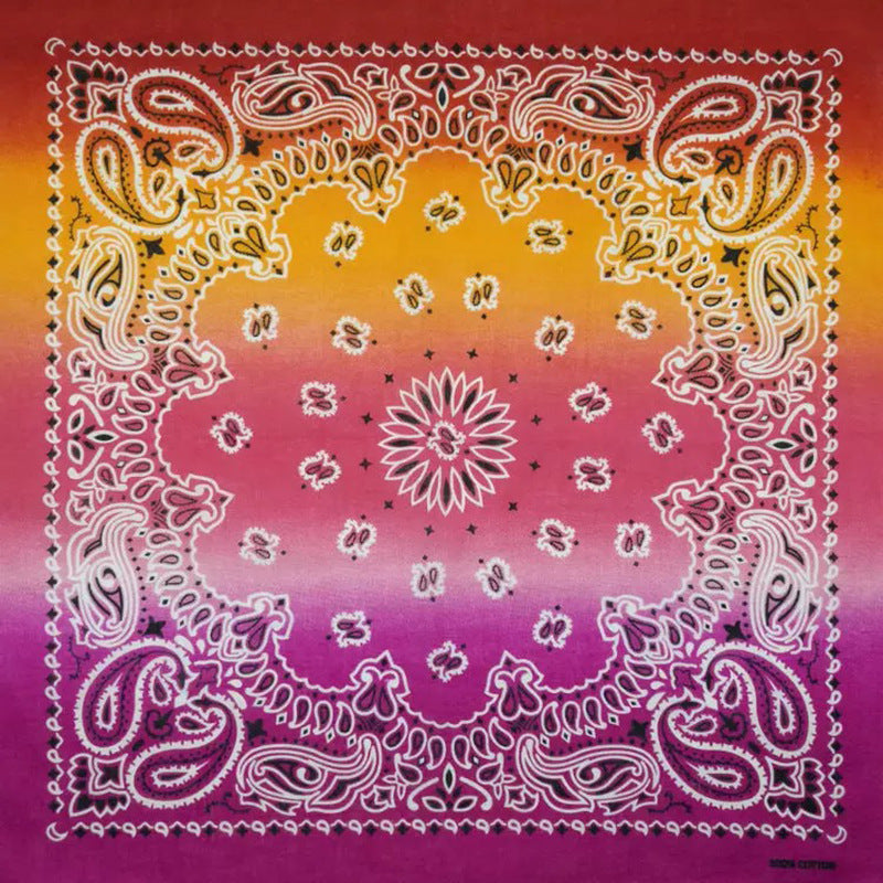 Hip hop Gradient Square Headscarf Outdoor Cycling Headscarf