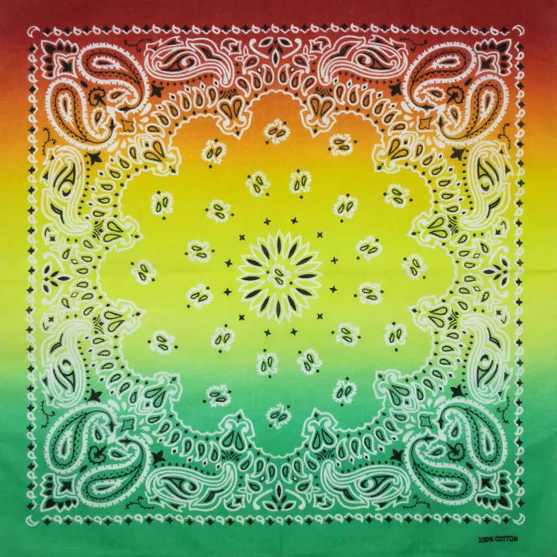 Hip hop Gradient Square Headscarf Outdoor Cycling Headscarf