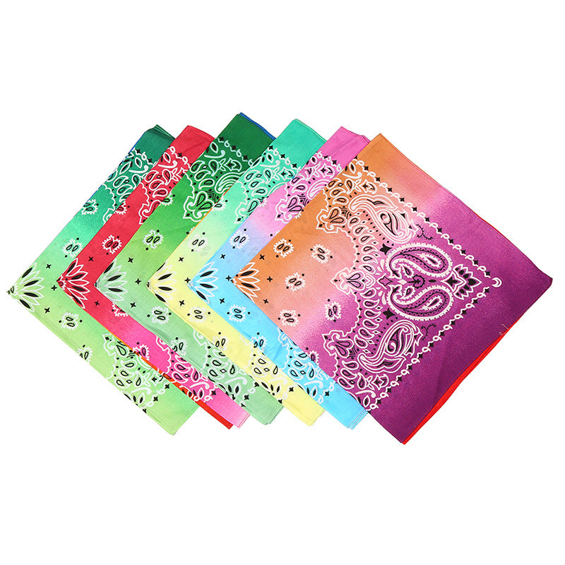 Hip hop Gradient Square Headscarf Outdoor Cycling Headscarf