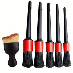 6pcs Car Truck Boat Detail Brush Set Car Wash Kit Interior Dashboard Cleaning