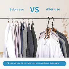 5pcs Foldable Magic Clothes Hanger Multifunctional Storage Clothes Hanger