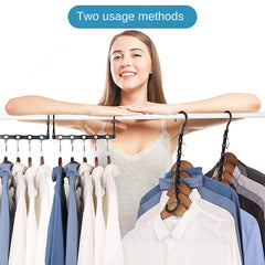 5pcs Foldable Magic Clothes Hanger Multifunctional Storage Clothes Hanger