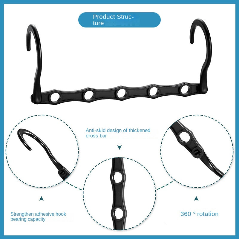 5pcs Foldable Magic Clothes Hanger Multifunctional Storage Clothes Hanger