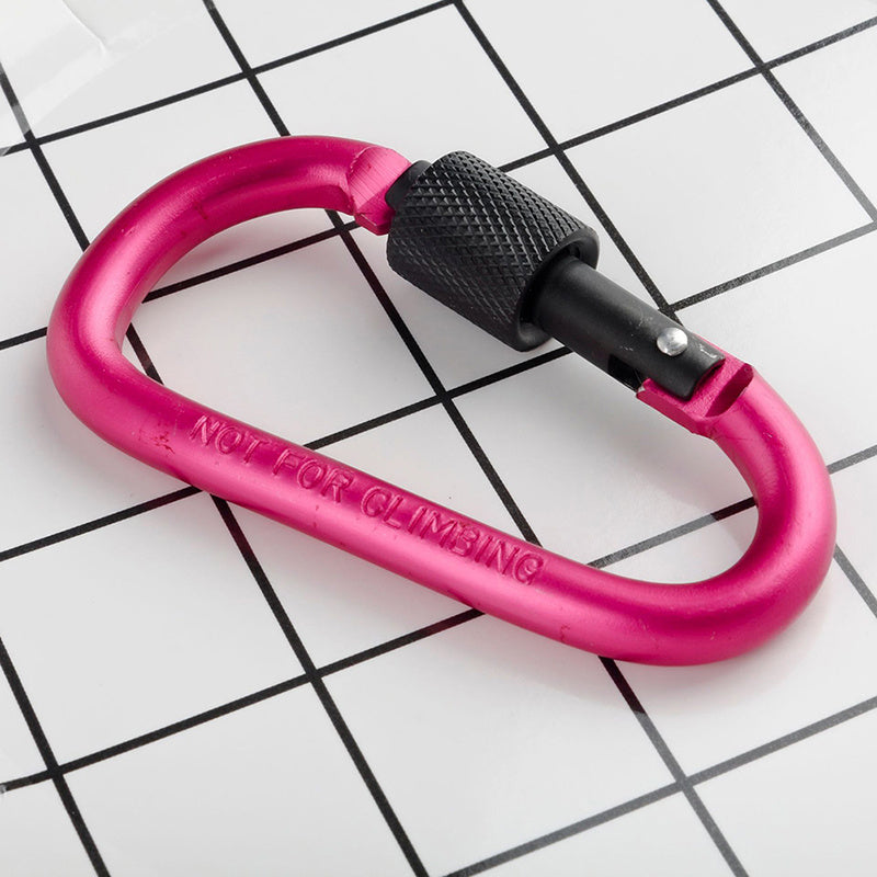 4pcs Aluminum D Ring Key Chain Carabiner Snap Hook Outdoor Camping