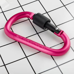 4pcs Aluminum D Ring Key Chain Carabiner Snap Hook Outdoor Camping