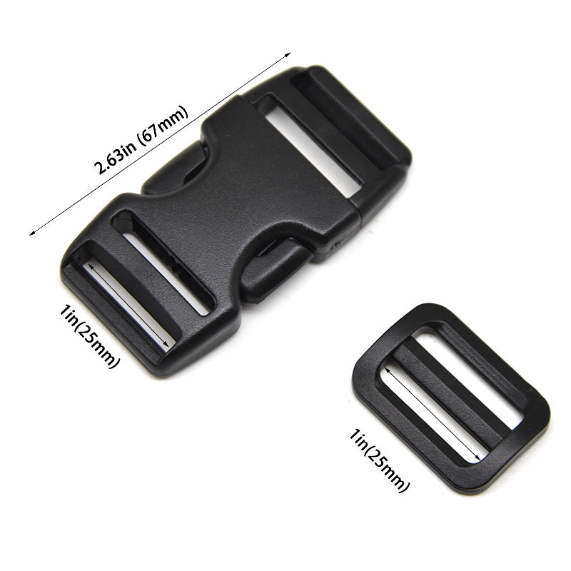 4 Plastic Buckles for Luggage Bag Strap Belt Backpack Travel Accessory