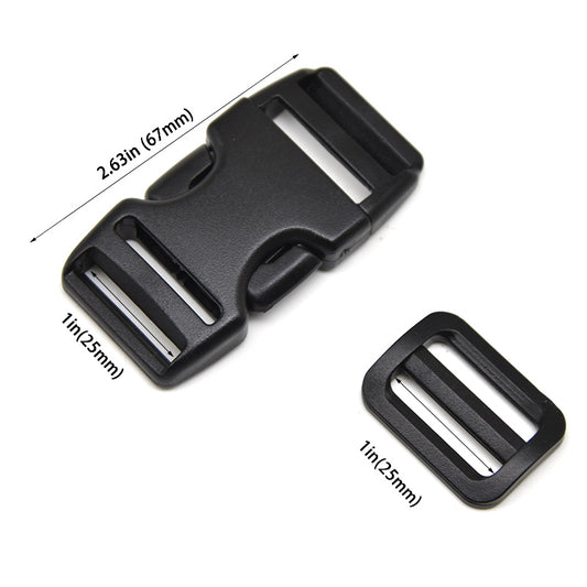 4 Plastic Buckles for Luggage Bag Strap Belt Backpack Travel Accessory