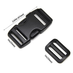4 Plastic Buckles for Luggage Bag Strap Belt Backpack Travel Accessory