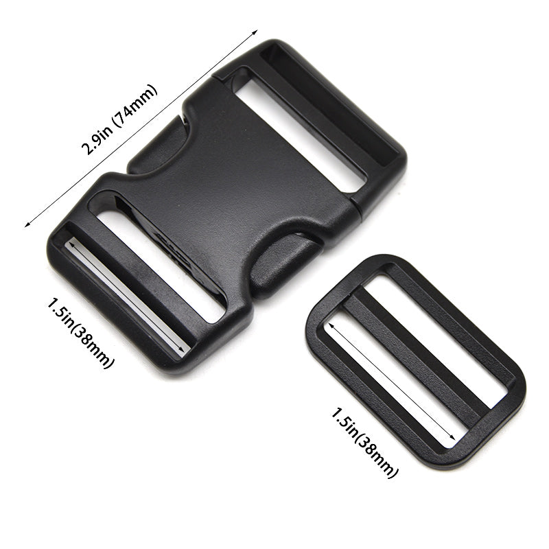 4 Plastic Buckles for Luggage Bag Strap Belt Backpack Travel Accessory