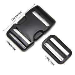4 Plastic Buckles for Luggage Bag Strap Belt Backpack Travel Accessory