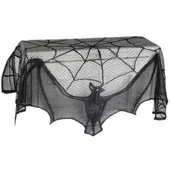 Halloween Bat Lace Spider Web Decoration Indoor Outdoor Holiday