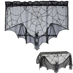Halloween Bat Lace Spider Web Decoration Indoor Outdoor Holiday