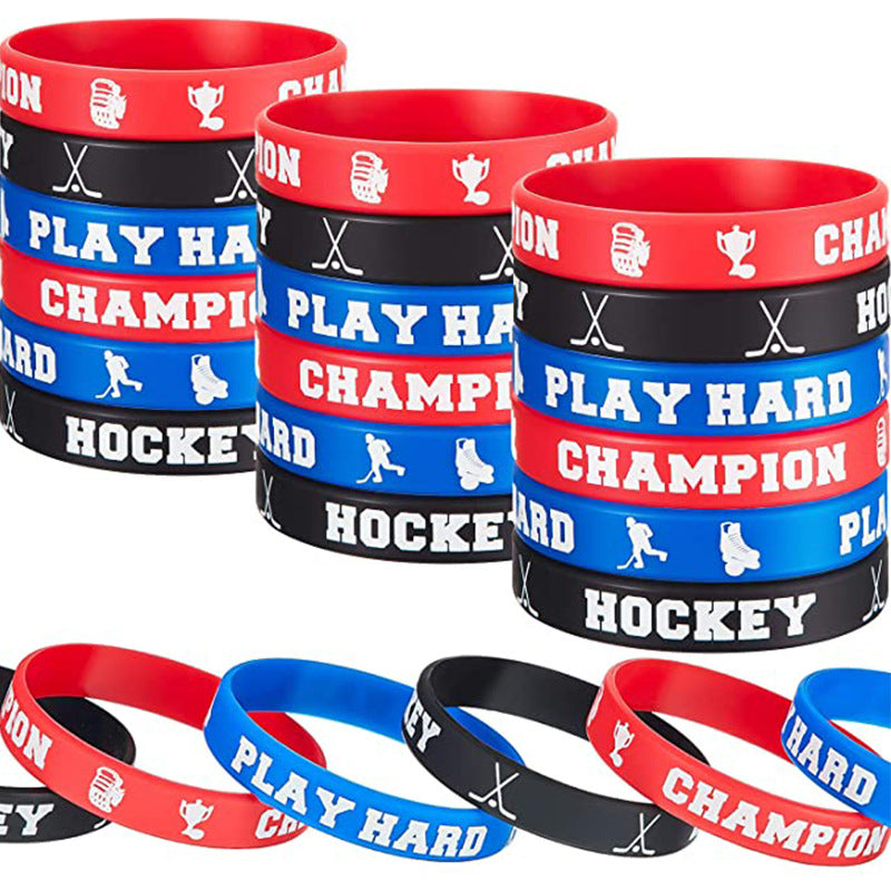 1pc Sport Silicone Bracelet Waterproof Wear Resistance Wristband