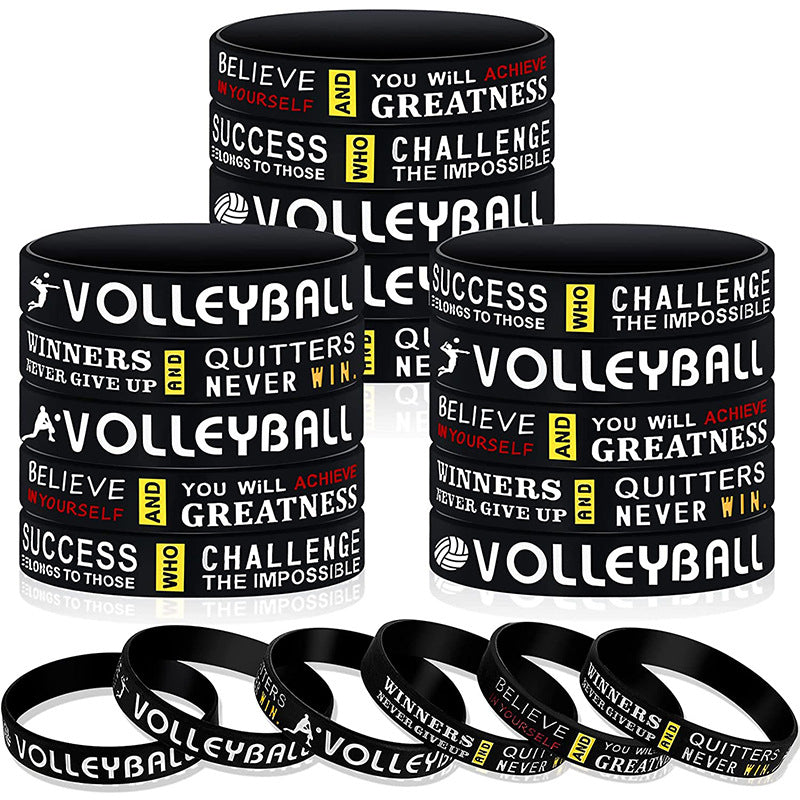 1pc Sport Silicone Bracelet Waterproof Wear Resistance Wristband