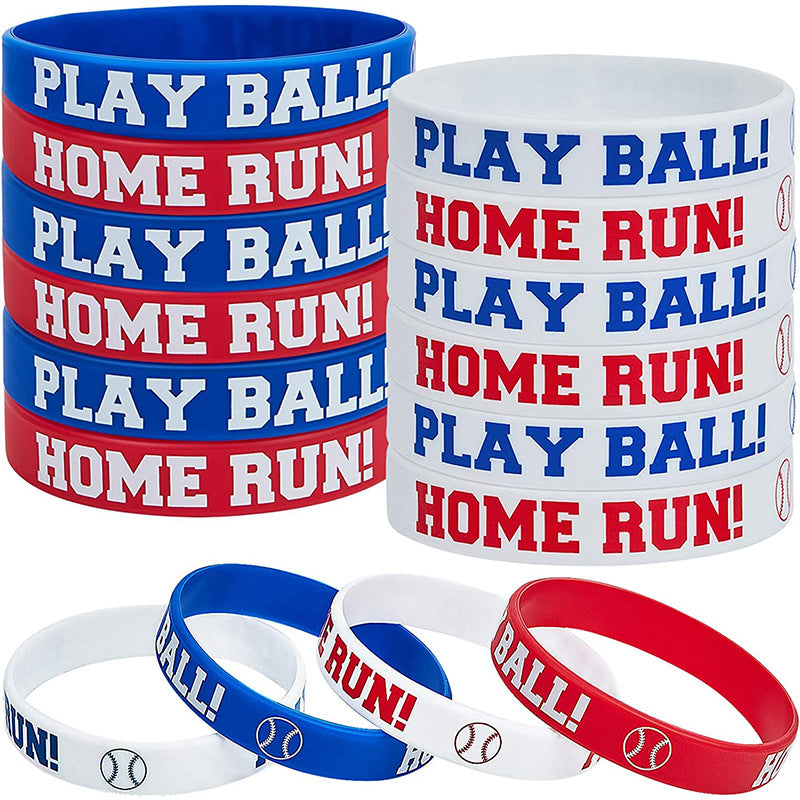 1pc Sport Silicone Bracelet Waterproof Wear Resistance Wristband