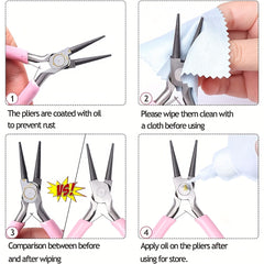Jewelry Making Pliers Set Chain Nose Round Nose Thread Cutting Pliers