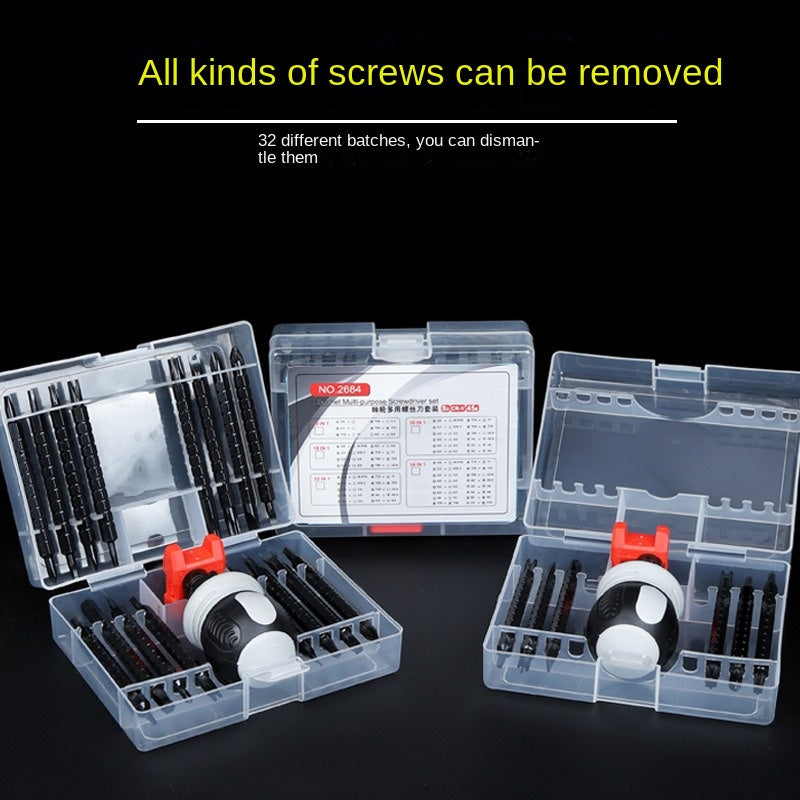 Portable Cross Shaped Slotted Screwdriver Driver