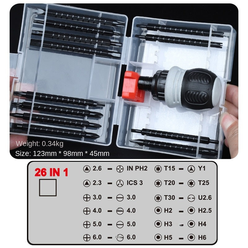 Portable Cross Shaped Slotted Screwdriver Driver