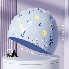 Waterproof Swim Hat with Ear Plugs Silicone Cap - Perfect for Training