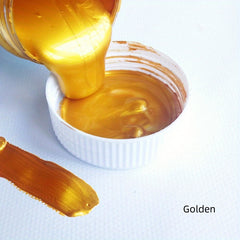 100ml Golden Metallic Acrylic Paint Waterproof Fade Proof