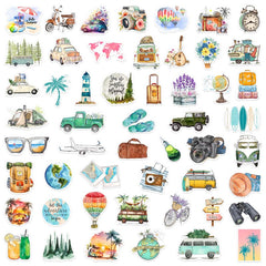 50pcs Waterproof Outdoor Travel Graffiti Stickers