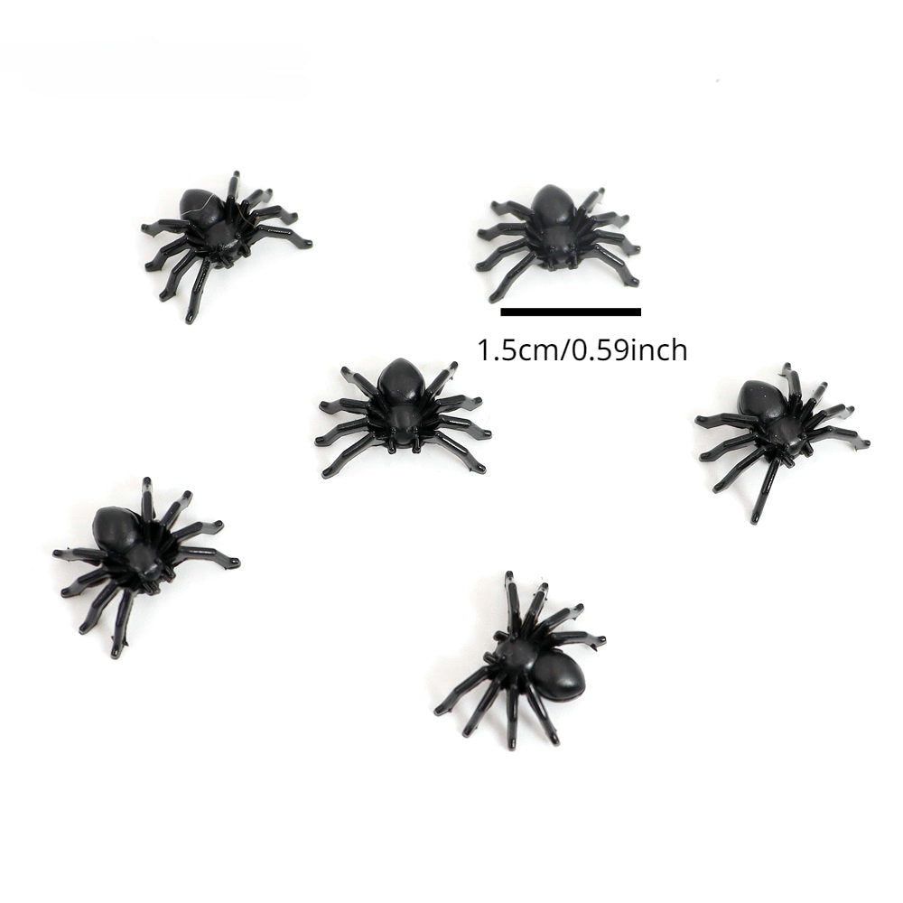 Horror Mini Spider Haunted House Spider Web Decoration Supplies
