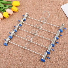5pcs Metal Pants Clips Stainless Steel Antiskid Portable Scalable