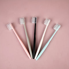 10pcs Macaron Toothbrush Soft Fur Dust Cover Oral Care