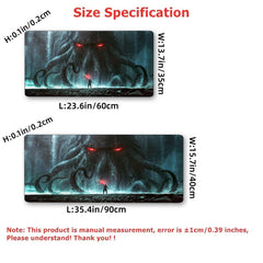 Fantasy Magic Sea Monster Mouse Pad Extended Large Computer Keyboard Pad