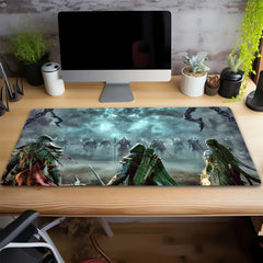 Fantasy Magic Sea Monster Mouse Pad Extended Large Computer Keyboard Pad