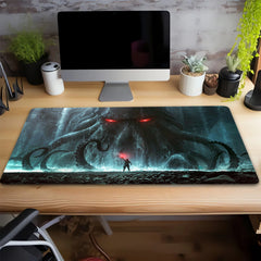 Fantasy Magic Sea Monster Mouse Pad Extended Large Computer Keyboard Pad