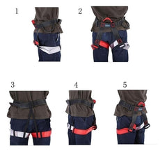 Safety Climbing Belt Downhill Harness Rappel Rescue Belay Device