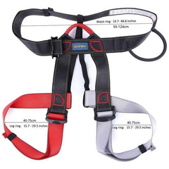 Safety Climbing Belt Downhill Harness Rappel Rescue Belay Device